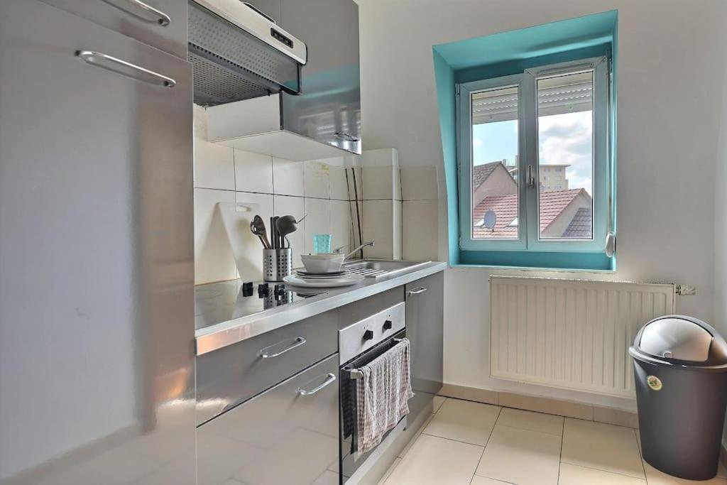 Appartement Charmant Tres Proche Centre-Ville, Parking Gratuits, Mulhouse Centre Buitenkant foto