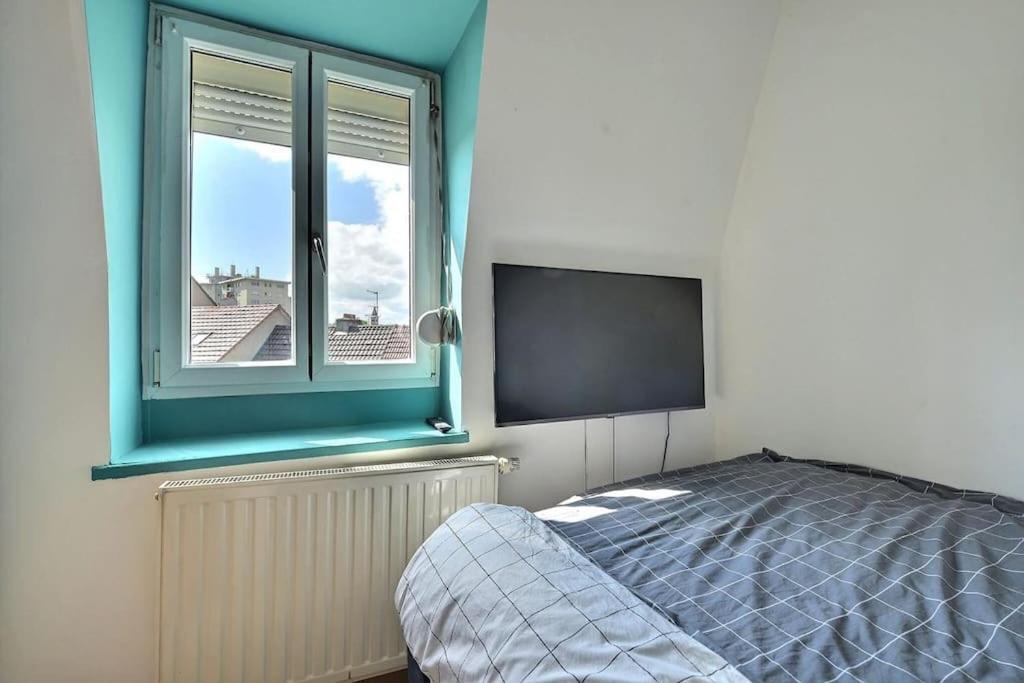 Appartement Charmant Tres Proche Centre-Ville, Parking Gratuits, Mulhouse Centre Buitenkant foto